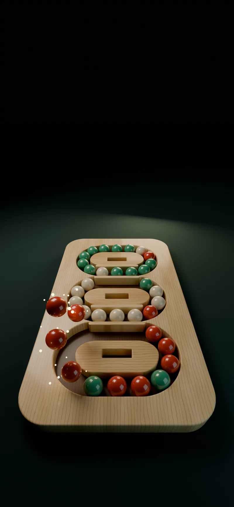 A lolly hopping between loops